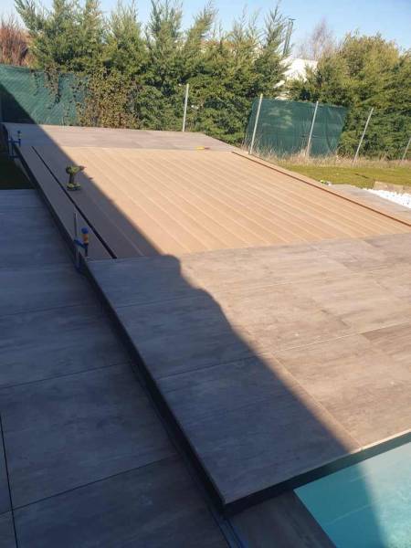 Réalisation d'une terrasse coulissante sur la commune de Gratens